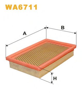WIX FILTERS wa6711 -  Воздушный фильтр